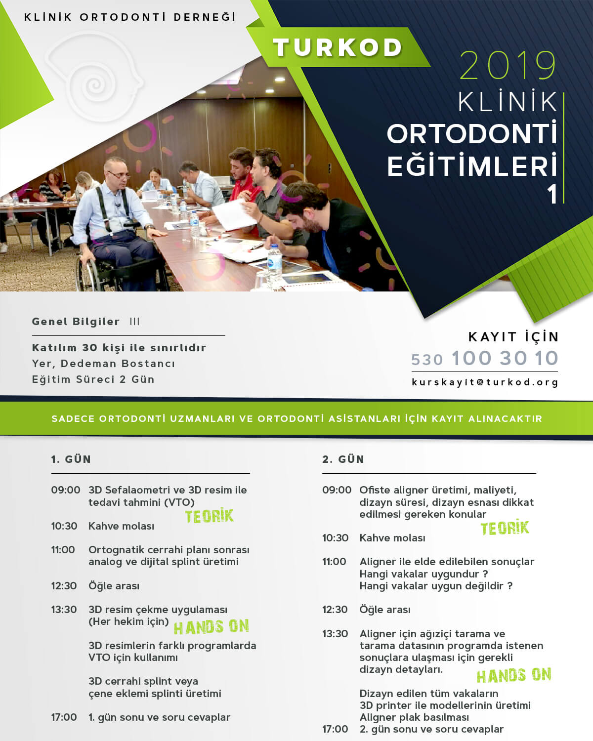 1. SEVİYE ORTODONTİ SEMİNERİ – KASIM 2019
